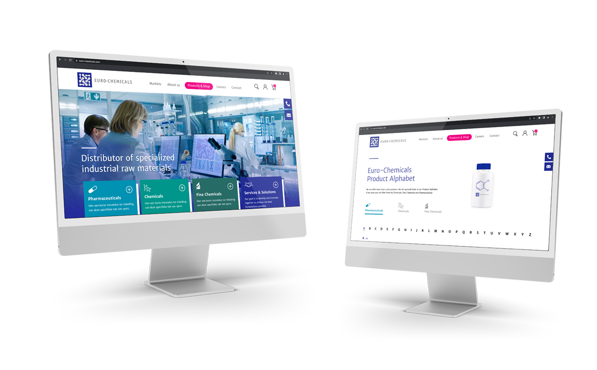 EC Mock up nieuwe website combi